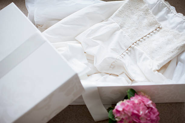Robe terracotta pour un mariage 
