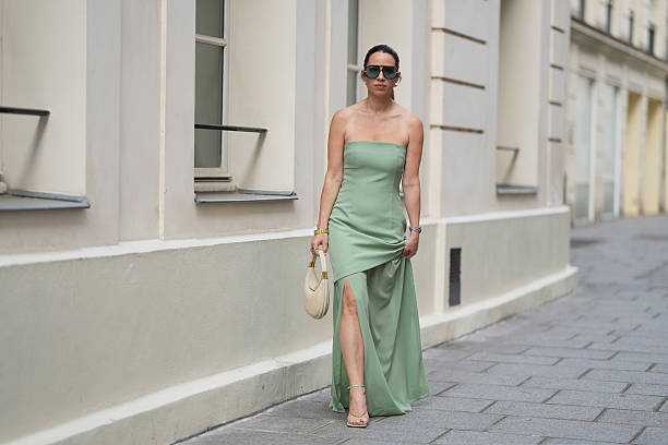 Robe vert sauge pour un mariage